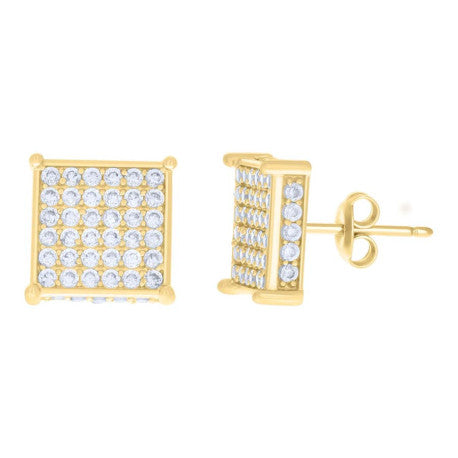 10Kt Gold Cz Earrings