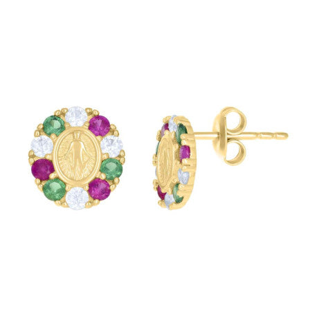 10Kt Gold Cz Earrings