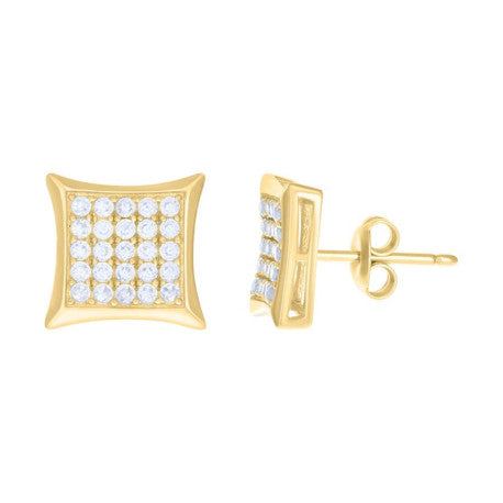 10Kt Gold Cz Earrings