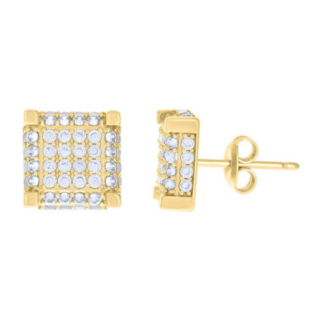 10Kt Gold Cz Earrings