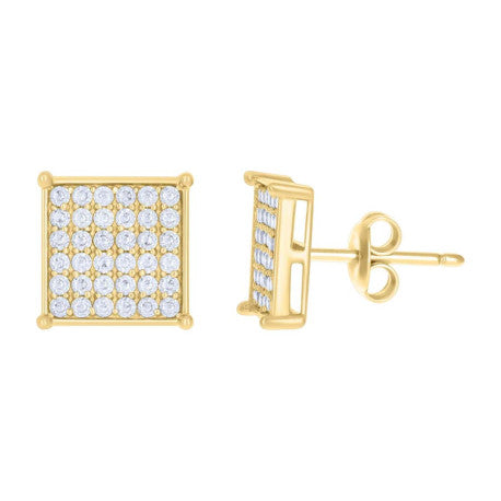 10Kt Gold Cz Earrings