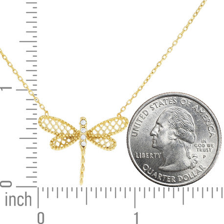 10Kt Gold Cz Necklace 18" (16"+2")