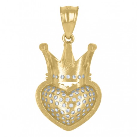 10Kt Gold Cz Pendant