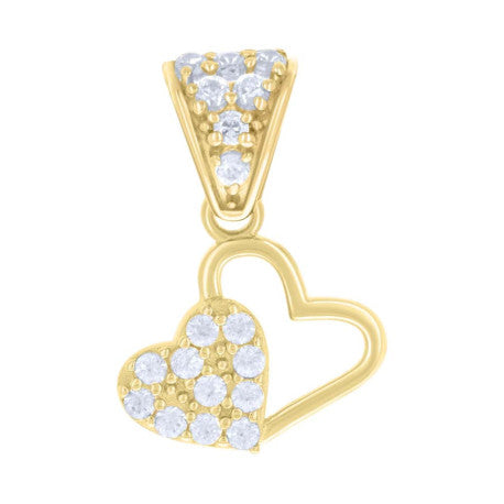 10Kt Gold Cz Pendant