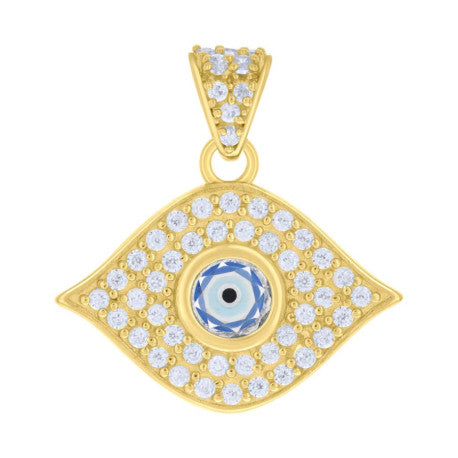 10Kt Gold Cz Pendant