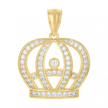 10Kt Gold Cz Pendant