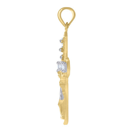 10Kt Gold Cz Pendant