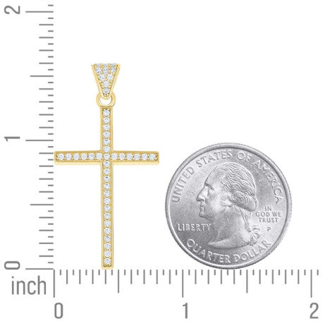 10Kt Gold Cz Pendant