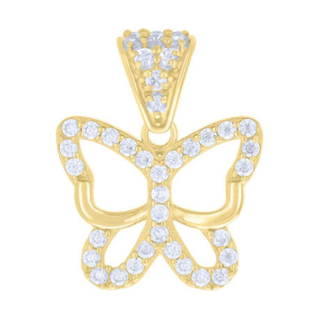 10Kt Gold Cz Pendant