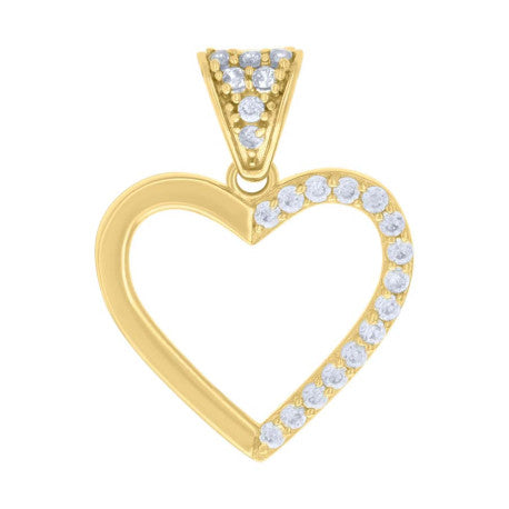 10Kt Gold Cz Pendant