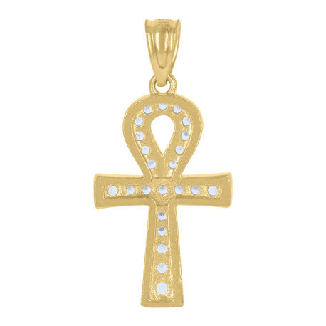 10Kt Gold Cz Pendant