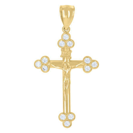 10Kt Gold Cz Pendant