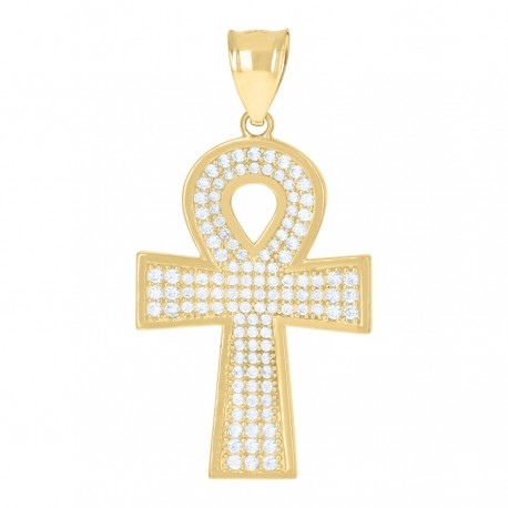 10Kt Gold Cz Pendant
