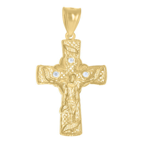 10Kt Gold Cz Pendant