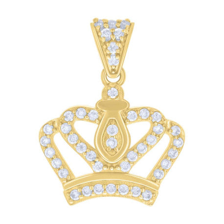 10Kt Gold Cz Pendant