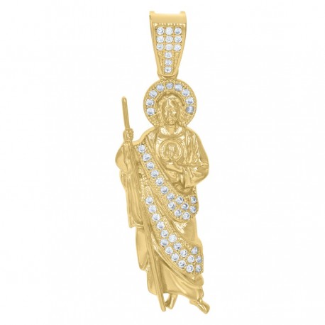 10Kt Gold Cz Pendant