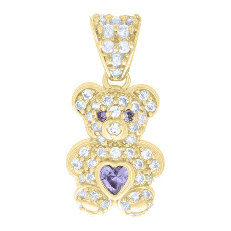 10Kt Gold Cz Pendant