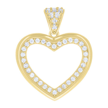 10Kt Gold Cz Pendant