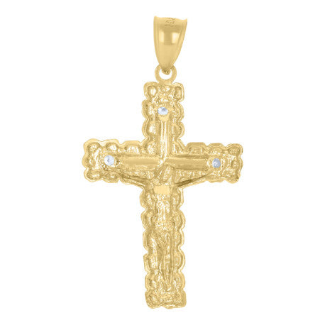 10Kt Gold Cz Pendant