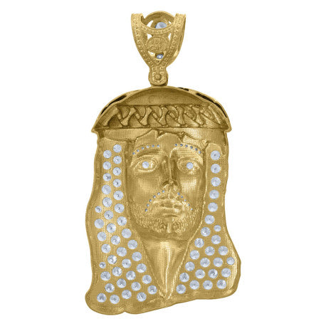 10Kt Gold Cz Pendant