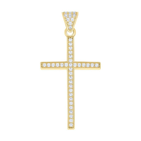 10Kt Gold Cz Pendant
