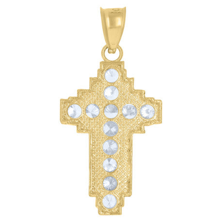 10Kt Gold Cz Pendant