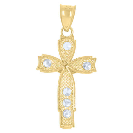10Kt Gold Cz Pendant