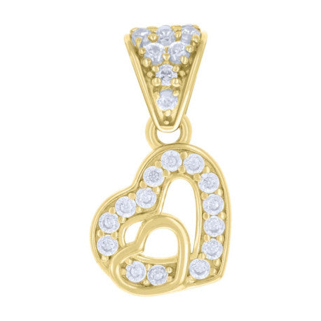 10Kt Gold Cz Pendant