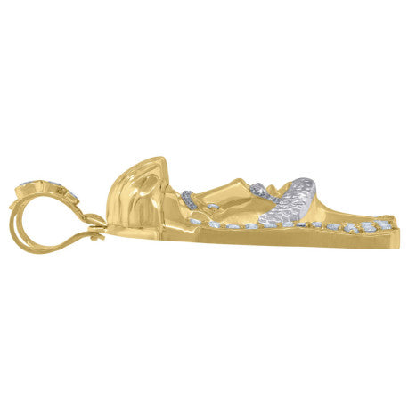 10Kt Gold Cz Pendant