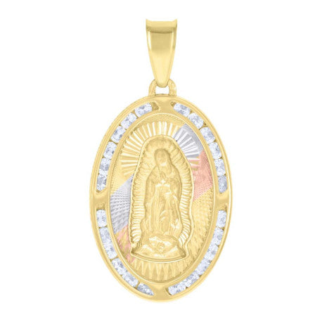 10Kt Gold Cz Pendant