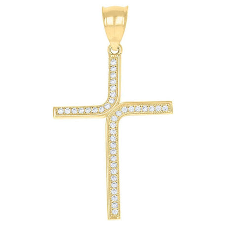 10Kt Gold Cz Pendant