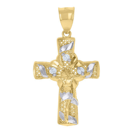 10Kt Gold Cz Pendant