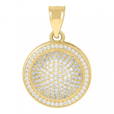 10Kt Gold Cz Pendant