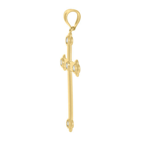 10Kt Gold Cz Pendant