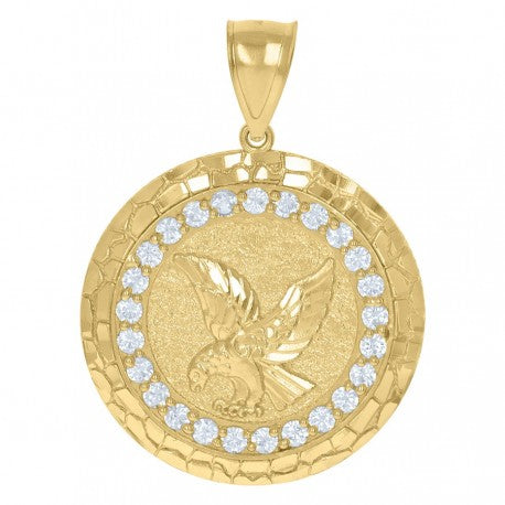 10Kt Gold Cz Pendant