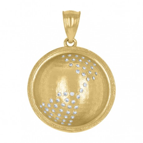 10Kt Gold Cz Pendant