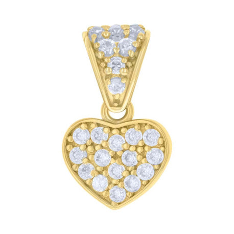 10Kt Gold Cz Pendant