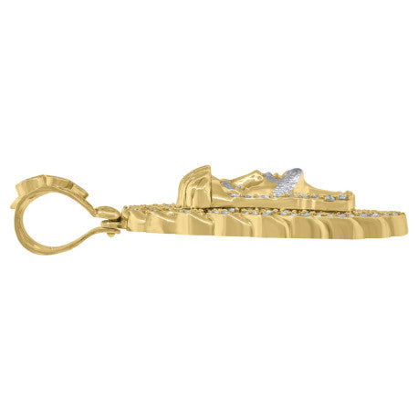 10Kt Gold Cz Pendant