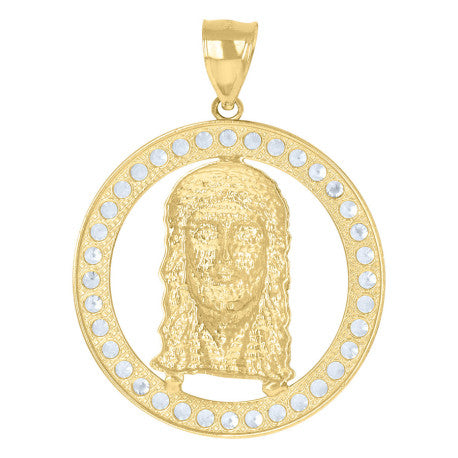 10Kt Gold Cz Pendant