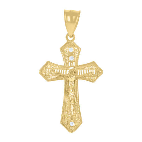 10Kt Gold Cz Pendant