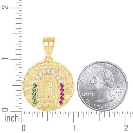 10Kt Gold Cz Pendant