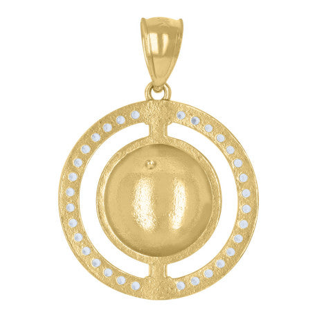 10Kt Gold Cz Pendant
