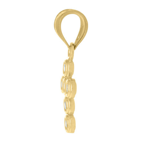 10Kt Gold Cz Pendant