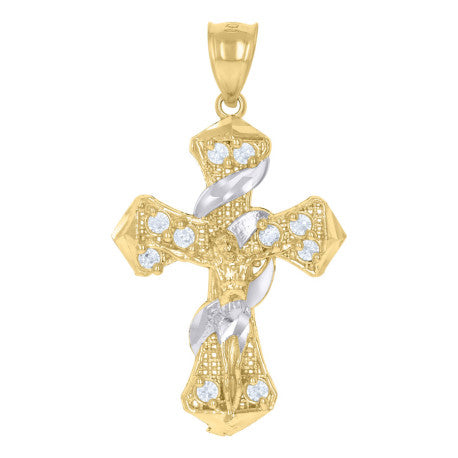 10Kt Gold Cz Pendant