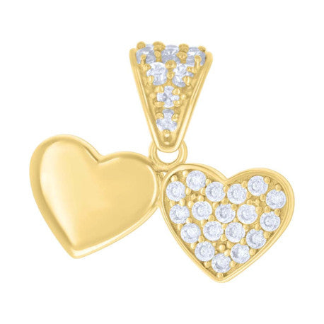 10Kt Gold Cz Pendant