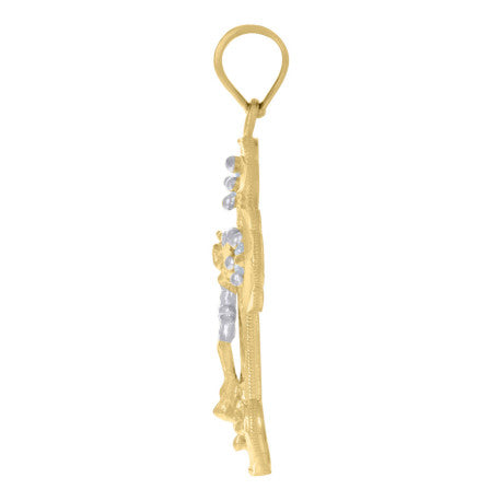 10Kt Gold Cz Pendant