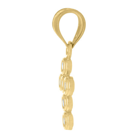 10Kt Gold Cz Pendant
