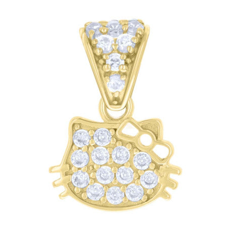 10Kt Gold Cz Pendant