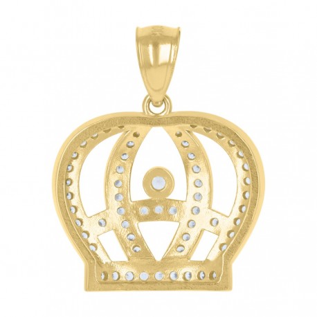10Kt Gold Cz Pendant