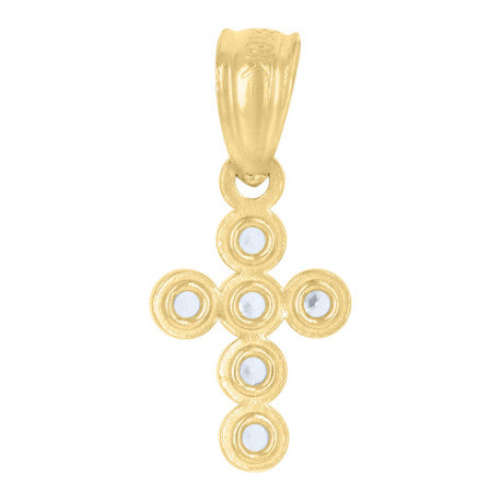10Kt Gold Cz Pendant